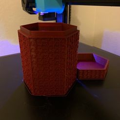 Hexagon textured box