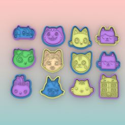 128.jpg STL file GABBY DOLLS HOUSE COOKIE CUTTERS - GABBY DOLLS HOUSE COOKIE CUTTERS・3D printer model to download, rob950406