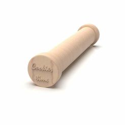untitled.946.jpg Free STL file Cookie rolling pin・Object to download and to 3D print
