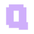 Q.stl MINECRAFT Letters and Numbers | Logo