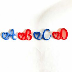 A-Z.jpeg STL file ALPHABET OF LOVE INITIALS FROM A - Z・3D printing model to download