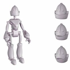 20150304__3d.jpg Бесплатный STL файл Robot head・Объект для скачивания и 3D печати, Shira