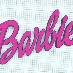 Palabra-Barbie-1.jpg Earrings Logo word Barbie
