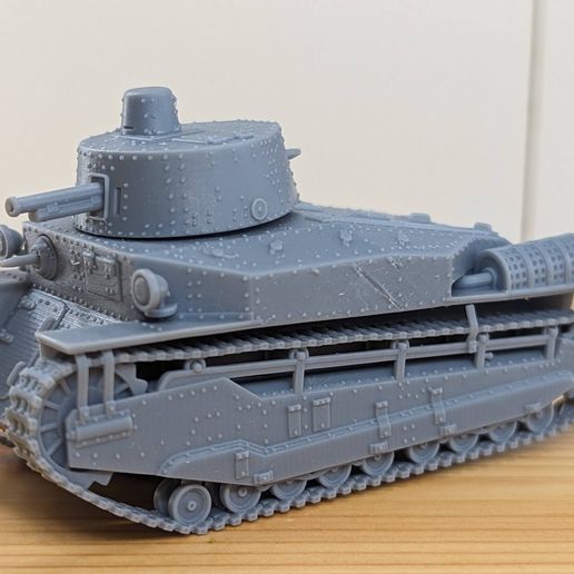 🪖 Medium Tank Type 89 I-Go Type A + 2 Tankmen (Japan, WW2)・ 3D