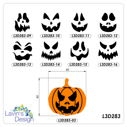 L3D283-09-16 / 8 FACED PUMPKIN CLAY CUTTER 3D model