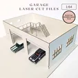il_fullxfull.6678620280_1ggs.webp SVG laser cut Garage Hot Wheels Scale 1:64