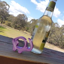 20190914_120036.jpg Free STL file Elephant Bottle Opener・3D print design to download