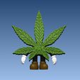 3.jpg Cannabis Leaf Character / Ganja Man
