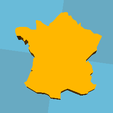 carte_france.png Free STL file Pattern and Map of France Keychain・3D printer model to download