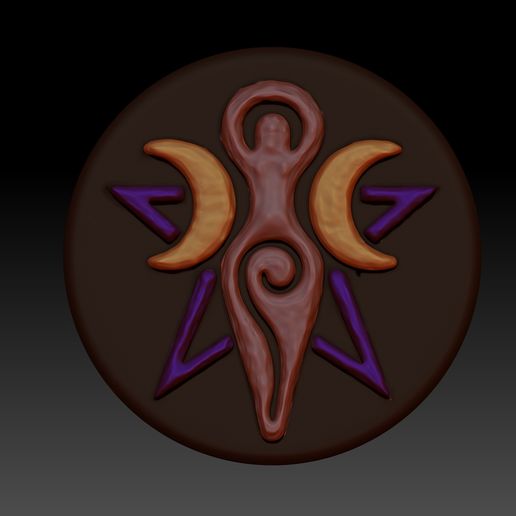 Triple Moon Goddess - MOLD BATH BOMB, SOLID SHAMPOO - MOLD BATH BOMB, SOLID SHAMPOO 3D model