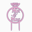 mrmrs.png Mr. and Mrs. Cake Topper