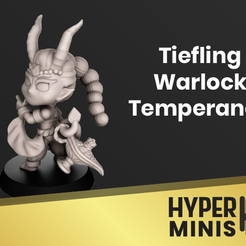Tiefling-Warlock-Temperance.png STL file Tiefling Warlock Temperance・3D printing model to download, HyperMiniatures