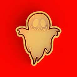 fantasma.png STL-Datei Ausstechform Halloween Geist / Ghost Halloween Ausstechformen kostenlos・3D-druckbare Vorlage zum herunterladen