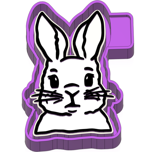 Bunny Freshie Mold Housing STL 3D model