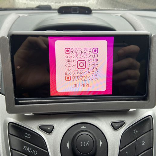 Car phone holder (CD player attachment) 3D model