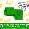 Illustration1.jpg Viola AND Violin Froggy Finger Finder - Bow Hold Helper - Pink Home