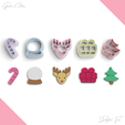 dgdgsdgs.png BUNDLE / Christmas Theme Polymer Clay Cutter Package, 5 Models, 2 Cutter Version, 5 Sizes Included, Digital STL File, No: 1142 bundle