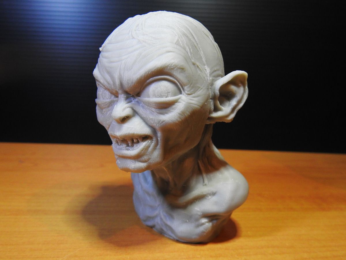 Golum_02.jpg Free STL file Golum bust, from Lord Of The Rings・3D print model to download, LSMiniatures