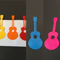 gitaar 1 by ctrl design.jpg STL file paperclip gitaar・3D printing template to download