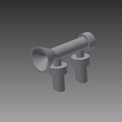 Ho-Scale-Horn.jpg Download STL file Athearn HO Scale Train Horn • 3D printer model, lenjen