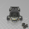 2.png Free STL file Psl 3D Car N°2 "French roadster"・Object to download and to 3D print