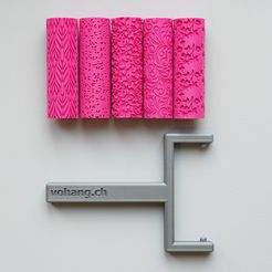 DSC02405.jpg STL file STAMP ROLLER FOR POTTERY - BIG - FLOVERS・3D print model to download