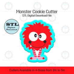Etsy-Listing-Template-STL.png Monster Cookie Cutter | STL File