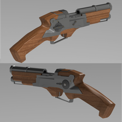 update-3.png Archivo 3D Pistola Corvo de Dishonored・Idea de impresión 3D para descargar