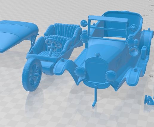 Ford Model T 4door Tourer 1924 Printable Car
