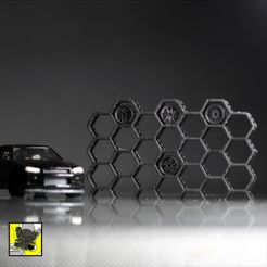 0151_Tire_Rack_Honey_Comb_Style_0151_R_2.jpg STL-Datei Felgenständer 21 Slot Diorama's Garage Maßstab 1/64・Modell für 3D-Drucker zum Herunterladen