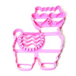 llama anteojos.JPG STL-Datei cookie cutter cutting biscuits llama eyeglasses・3D-Druck-Idee zum Herunterladen