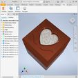 Ring-Box-3.jpg STL file Engagement Ring Case with Lithophane Insert (Screws Required)・3D printer design to download