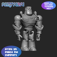 BLY9.png STL file Buzz Lightyear Flexible Print In Place No Support・Template to download and 3D print
