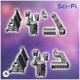 3.jpg Set of futuristic Sci-Fi fortifications with barricades, missiles, and crates (9) - Future Sci-Fi SF Post apocalyptic Tabletop Scifi Wargaming Planetary exploration RPG Terrain