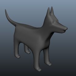 doverman.jpg Free OBJ file Dog Doberman・3D print design to download
