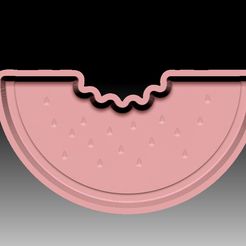 Watermelon-VACUUM-PIECE.jpg STL file WATERMELON BATH BOMB MOLD・3D printer design to download