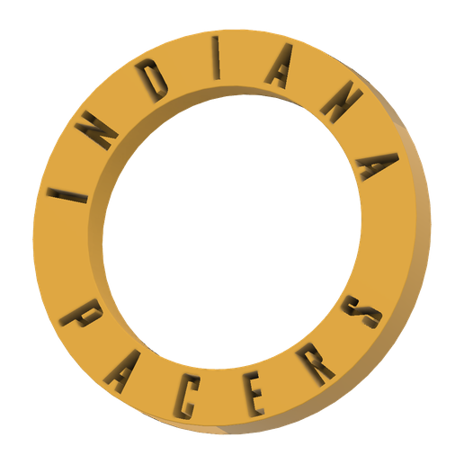 Indiana-Pacers-Yello-Frame-v1.png STL file Indiana Pacers NBA Logo Two Version Available・3D printing model to download, Upcrid