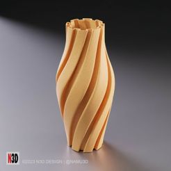 vase-1021-ribbon-vase-stl-04.jpg Archivo STL Jarrón 1021 - Jarrón de cinta C・Modelo para descargar y imprimir en 3D