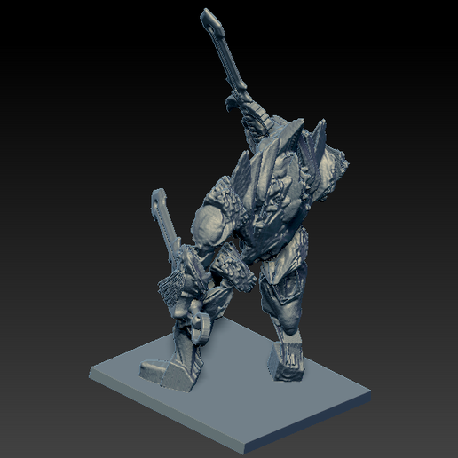 Download STL file shadow armor writer's dark warrior from odyssey • 3D ...