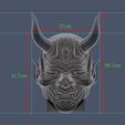 17.JPG Devil Mask-Hannya Mask-Samurai Mask-Satan mask for cosplay 3D print model