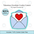 Etsy-Listing-Template-STL.png Valentines Envelope Cookie Cutters | STL Files