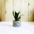 1.jpg Free STL file Geometric Concrete Pot Mold・3D printable model to download
