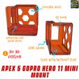 Overview-Gopro-Hero-11-Mini-Apex-2.jpg Apex 5 Inch / Apex HD / Apex DC Gopro Hero 11 Mini Mount 20 Degree