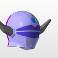 front.png power rangers lost galaxy magna defender helmet stl file for 3d printing