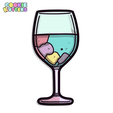 464_cutter.png WINE GLASS COOKIE CUTTER MOLD