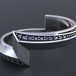 untitled.17.jpg Fichier STL Bague élégante en forme d'épée 348・Modèle à télécharger et à imprimer en 3D