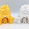 chick-03.jpg STL file CHICK IN AN EASTER EGG PRINTED IN PLACE WITHOUT SUPPORTS・Design to download and 3D print
