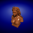 hitem3d-1-_scaled_premium.png 100mm Fantasy Queen Bust: Detailed 3D Printable Model