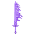 fancy flame sword (repaired).stl Fancy Flame Sword
