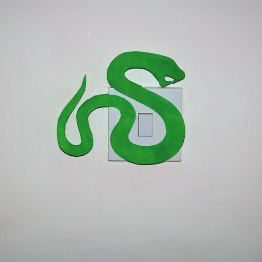 Snake lightswitch cover - 3D model önizlemesi